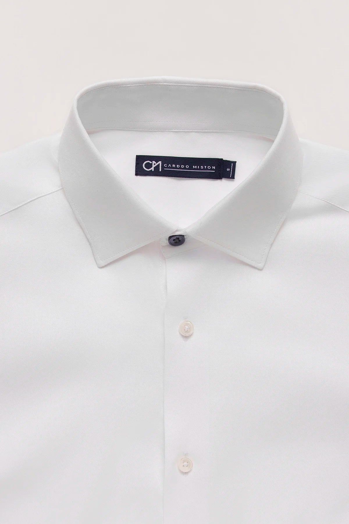 Camisa Sarga Algodón Blanco